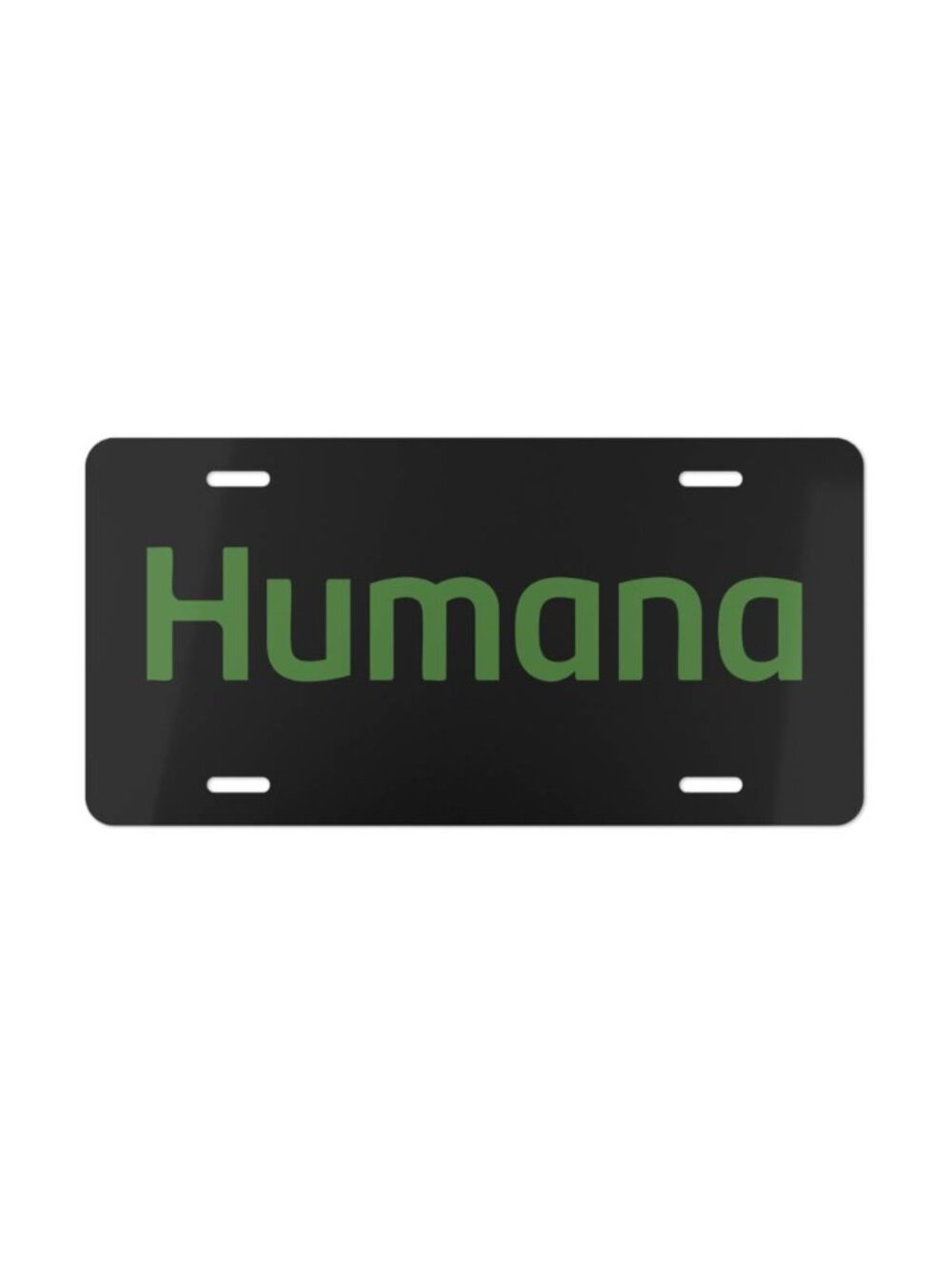 Humana Health Insurance Logo Vanity License Plate Corporate Wellness Car Tag USA